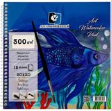 Alex Schoeller Alex Art Suluboya Defteri ( 20 * 20 Cm) 300 Gram 12 Yaprak ( ALX-3961) - Çok Renkli - Resim Defteri