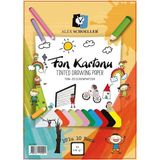 Alex Schoeller Alex Fon Kartonu 120GR A4 10 Lu Karışık Poşetli