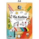 Alex Schoeller Alex Kolej Fon Kartonu A4 10' Lu Karışık Poşet - Çok Renkli