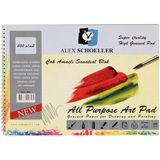 Alex Schoeller Çok Amaçlı Sanatsal Resim ve Eskiz Çizim Defteri 200 gr 25 x 35 cm 15 Yp.