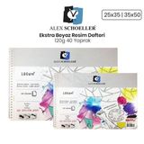 Alex Schoeller Ekstra Beyaz 120 gr 40 Yaprak Resim Defteri