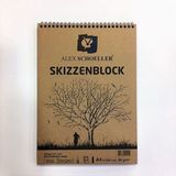 Alex Schoeller Eskiz Defteri A4 Kraft Spiralli 60Lı