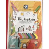 Alex Schoeller Fon Kartonu 35X50 CM.120 Gr.10 Renk Karışık Poşet (ALX-0572)