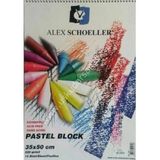 Alex Schoeller Fon Kartonu Pastel Block 15 Yp 35X50 220 Gr Spiralli