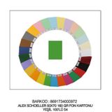 Alex Schoeller Fon Kartonu Yeşil No:54 50x70 cm 160 gr 10'lu