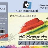 Alex Schoeller Resim Bloğu 35x50 cm (9 Adet Renkli Fon Kartonu + 11 Adet Beyaz Resim Kağıdı 200 gr)