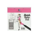 Alex Schoeller Sketchbook Sert Kapak Eskiz Defteri 140 gr 21x14,8 Cm 80 Yp Siyah