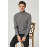 Alexander Gardi AG5032 Balıkçı Yaka Regular Fit Gri Erkek Kazak
