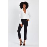Alexander Gardi Astarsız Crop Blazer Ceket (B22-21400) - Beyaz