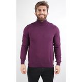 Alexander Gardi Balıkçı Yaka Regular Fit Kazak Yeni Sezon - XL - Mor