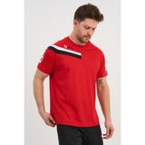 Alexander Gardi Erkek Kısa Kol Bisiklet Yaka Spor T-Shirt Günlük Tarz Kırmızı Polyester Malzeme (R5846) - XL