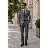 Alexander Gardi Erkek Takım Elbise - Siyah - 6 Drop - 52