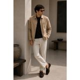 Alexander Gardi Gömlek Yaka Ceket - 2XL - 6 Drop - Bej