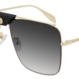 Alexander Mcqueen AM0318S 001 Altın Unisex Güneş Gözlüğü