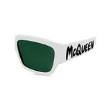 Alexander Mcqueen Am0329s Beyaz Unisex Güneş Gözlüğü