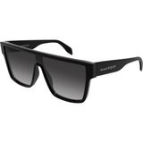 Alexander McQueen AM0354S 001 99-01 Siyah Füme Kadın Geometrik Güneş Gözlüğü