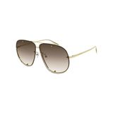 Alexander Mcqueen Am0363s Metal Pilot Kadın Güneş Gözlüğü
