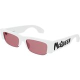 Alexander Mcqueen AM0404S 005 54 Unisex Güneş Gözlüğü - Beyaz