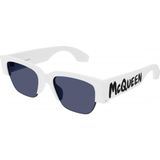 Alexander Mcqueen AM0405S 004 54 Unisex Güneş Gözlüğü - Beyaz