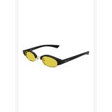 Alexander Mcqueen AM0534S 003 Siyah Sarı Oval Unisex Güneş Gözlüğü