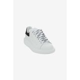 ALEXANDER MCQUEEN Kadın Kalın Tabanlı Deri Sneakers - Beyaz/Siyah