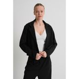 Alexandergardı Astarsız Crop Blazer Ceket - 2XL - Siyah