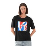 ALEXANDERGARDI Baskılı Basic Kadın T-shirt SİYAH S