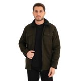 ALEXANDERGARDI Cepli Fermuarlı Gömlek Yaka Ceket (AG-NORTH-J55-01) HAKI M