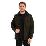 ALEXANDERGARDI Cepli Fermuarlı Gömlek Yaka Ceket (AG-NORTH-J55-01) HAKI XL