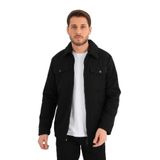 ALEXANDERGARDI Cepli Fermuarlı Gömlek Yaka Ceket (AG-NORTH-J55-01) SİYAH XXL