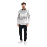 ALEXANDERGARDI ÇİZGİLİ REGULAR FİT SWEATSHIRT (E24-00158) BEYAZ M
