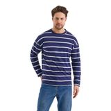 ALEXANDERGARDI ÇİZGİLİ REGULAR FİT SWEATSHIRT (E24-00158) LACİVERT XL