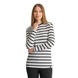ALEXANDERGARDI Çizgili Uzun Kollu İnce Sweatshirt SİYAH-BEYAZ 3XL