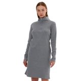 Alexandergardı Dik Yaka Fermuarlı Tunik Elbise (B22-21501) - M - Gri