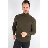 ALEXANDERGARDI E20-18827 Haki Balıkçı Yaka Triko Kazak