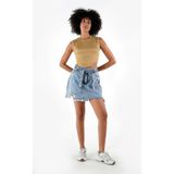 ALEXANDERGARDI Fitilli Asimetrik Crop Bluz (B24-008701)