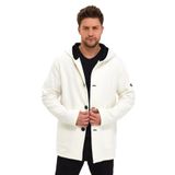 ALEXANDERGARDI KAPÜŞONLU İÇİ ŞARDONLU OVERSİZE HIRKA (E23-607 03) BEYAZ M