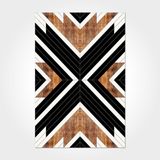 Alexandra Siyah Geometrik Modern Geometrik Etnik Desenli Boho Makinada Yıkanabilir Hav Toz Vermez Leke Tutmaz Kaymaz Taban Dijital Makine Baskı Halı Oturma Odası Salon Yolluk Koridor Mutfak Halısı