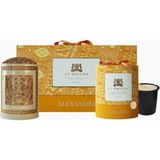 Alexandre J Ivory Mum ve Holder Hediye Seti 220G, Vanilya-Beyaz Çikolata - Gold