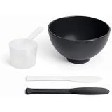 ALEXDELLO MASKE KARIŞTIRMA KABI 3 LÜ SET SİLİKONLU SİYAH RENK