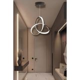 Alexis Black Tek Renk Modern Sarkıt LED Avize - Siyah