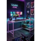 Alexis Oyuncu Masası 178X90 Cm, Beyaz Renk Oyuncu Masası, Çift Yön Kullanıma Uygun, Bilgisayar Masası, Gamer Masası, Gaming Masa, L Masa, Çalışma Masası