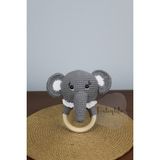 Aley Life Amigurumi Bebek Fil Çıngırak Diş Kaşıyıcı