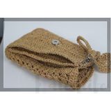 Aley Life El Yapımı Kağıt Ip Clutch & Makyaj Çantası - Kahverengi