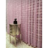 Aleyna Home Taç Yıldızlı Çocuk Odası Tül Perde Kullanıma Hazır Ekstraforlu Pilesiz Krem 100 x 200 cm - 190 x 260 cm - Pembe