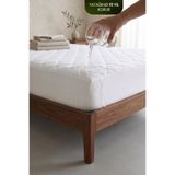 Alez Fabrikası Yatak Alezi Pamuklu Kapitone Fitted Full Kenar Sıvı Geçirmez Yatak Koruyucu Beyaz
