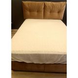 Alez Fitted 90179 Full Kenar Yatak Koruyucu Lastikli 160X200 Pamuk Beyaz El Yapım