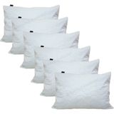 Alez - Yastık Alezi 6'lı Paket Standart Kapitoneli Ürün - 50 x 70 cm - Beyaz