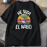 Alf No Problem Graphic T Shirts Funny Cotton Short Sleeve Harajuku Mens Clothes Fashion O Enc - Siyah