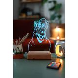 Alf Sevenlere Hediyelik 16 Renkli Kumandalı 3D Dekoratif Led Lamba